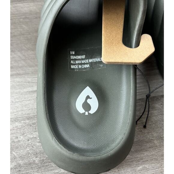 Sporto Men’s Green Slides Comfort Sandals Size 9 NWT Cushion - Picture 3 of 5